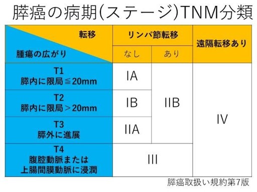 腫瘍の病期(ステージ)TNM分類